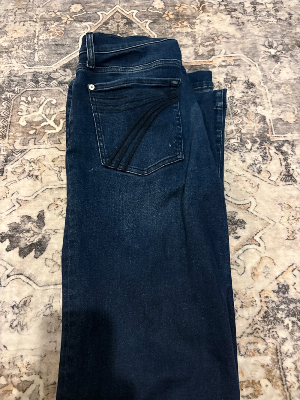 7 For All Mankind Women’s Boot Cut Jeans - Dark Blue